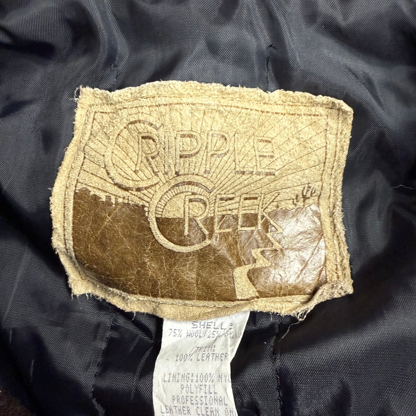 90's USA製 wrangler PBR ウール レザースタジャン