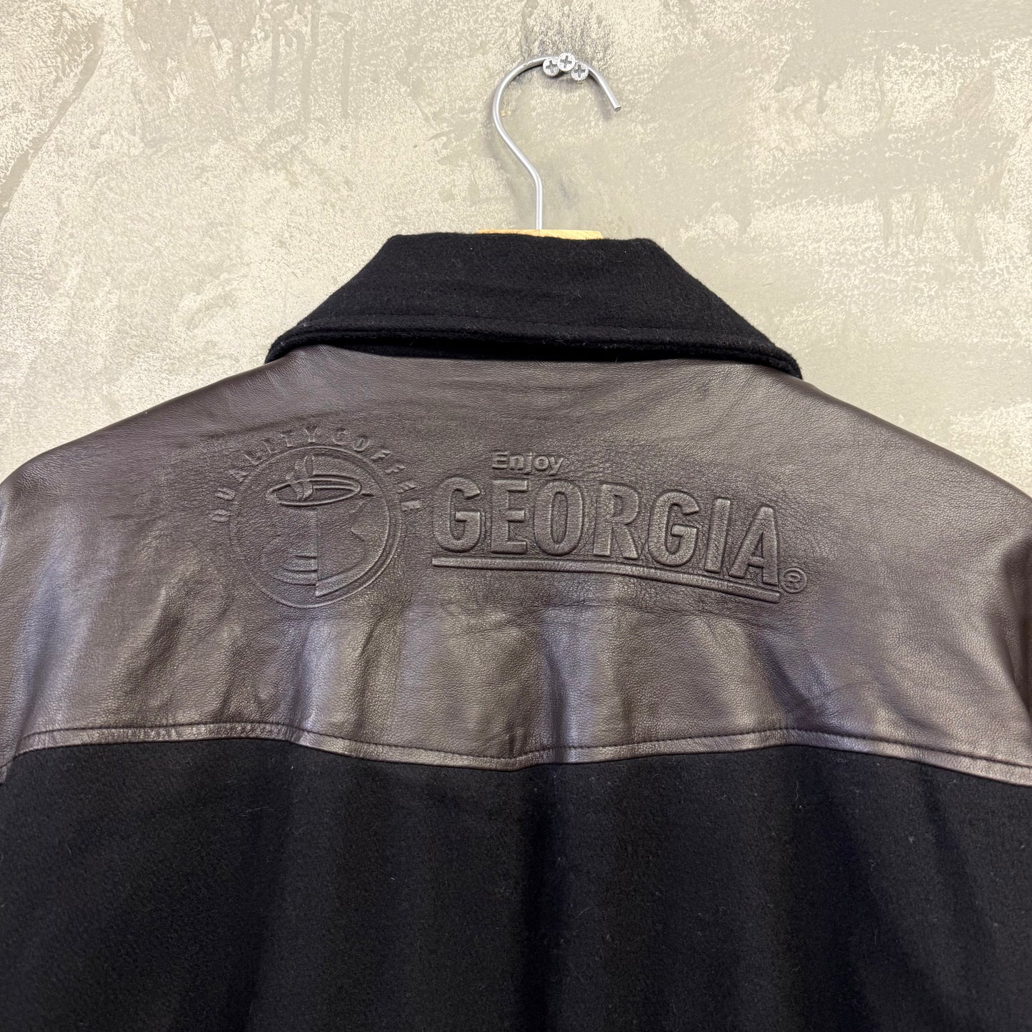 GEORGIA レザー スタジャン スタジアムジャケット 企業物