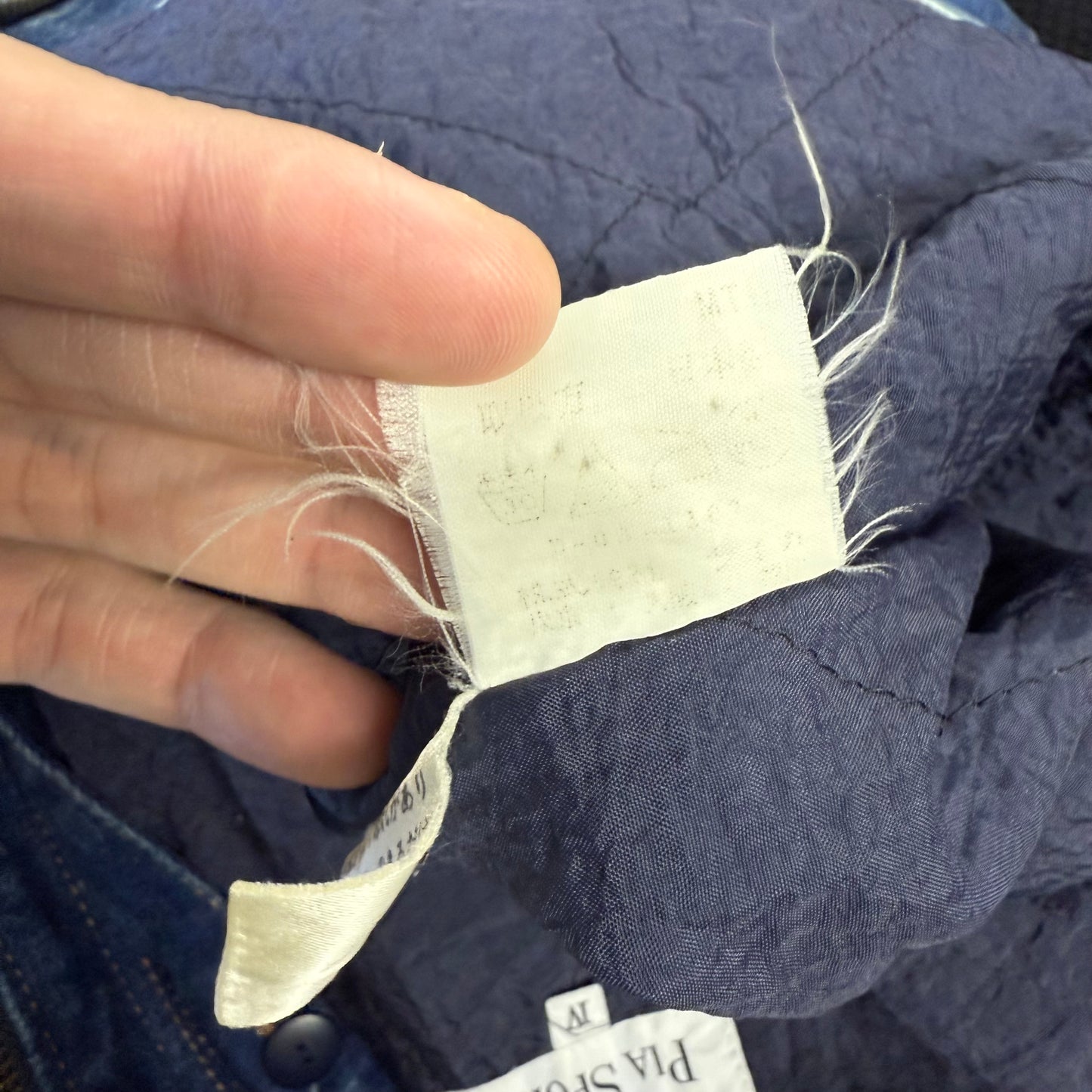 90's PIA SPORTS デニム ブルゾン ジャケット ライナー付き ピアスポーツ