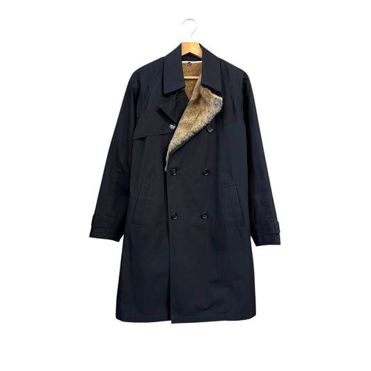 UNDECORATED MAN ラビットファー トレンチコート アンデコレイテッド