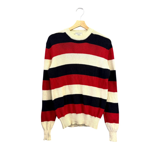 MAISON KITSUNE トリコロール ボーダー ウールセーター イタリア製