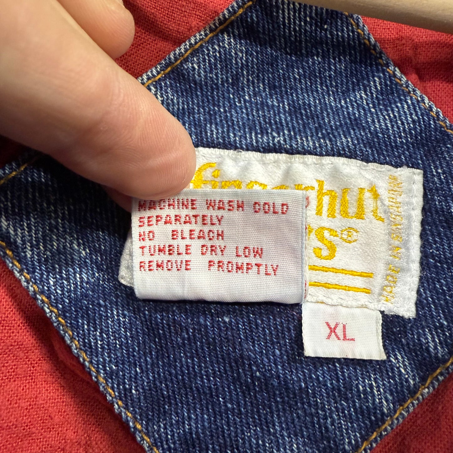 90's fingerhut fashions デニム カバーオール 中綿入り ハンティングジャケット