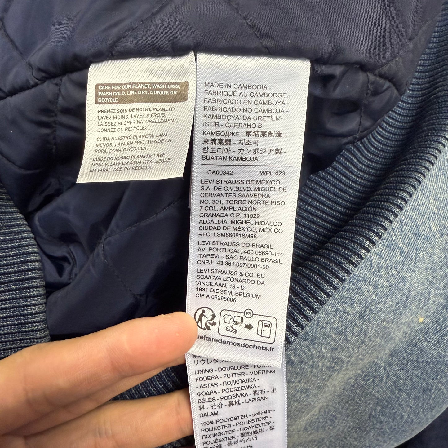 levi's ROWAN デニムボンバージャケット ブルゾン リーバイス