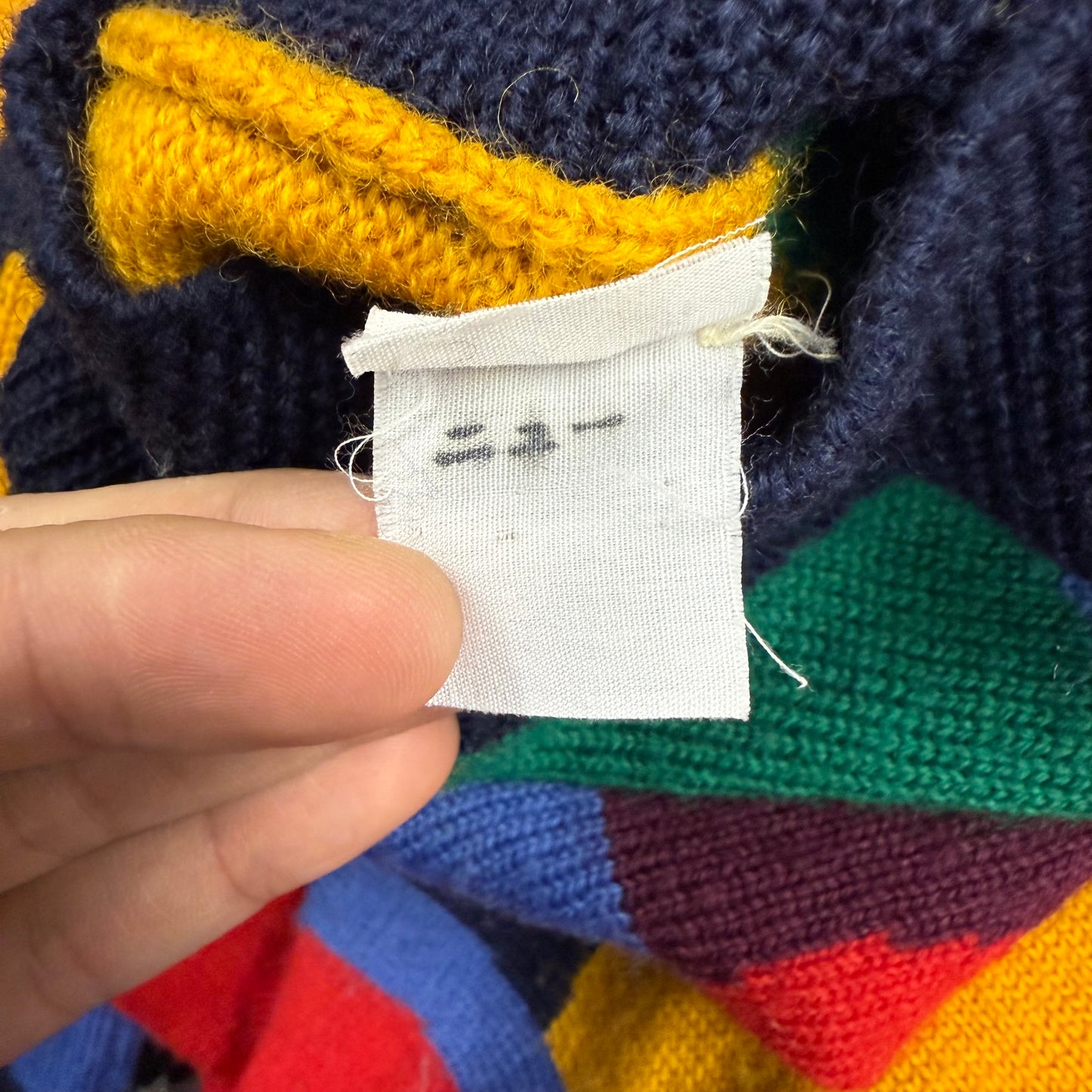 LES HALLES マルチカラー ウール セーター レアール