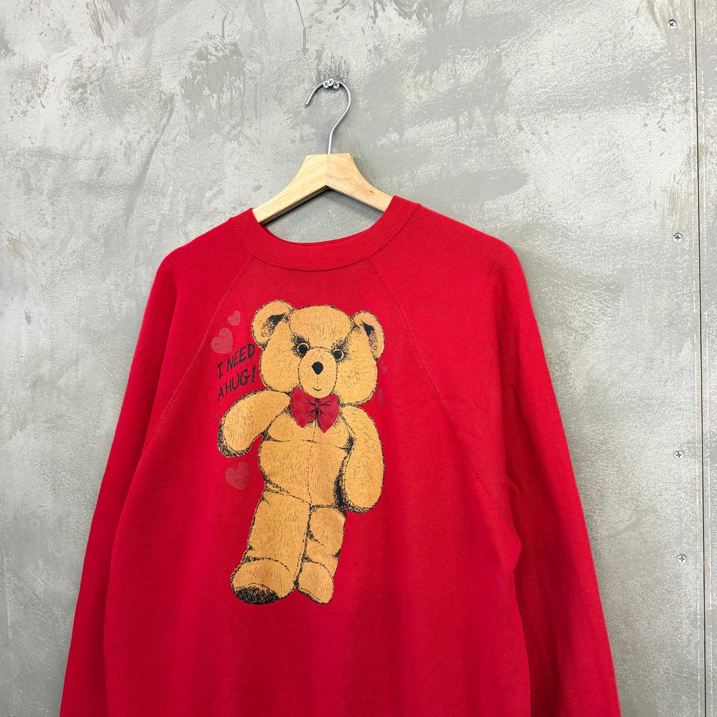 80's TULTEX USA製 スウェット トレーナー 熊 アニマル 動物