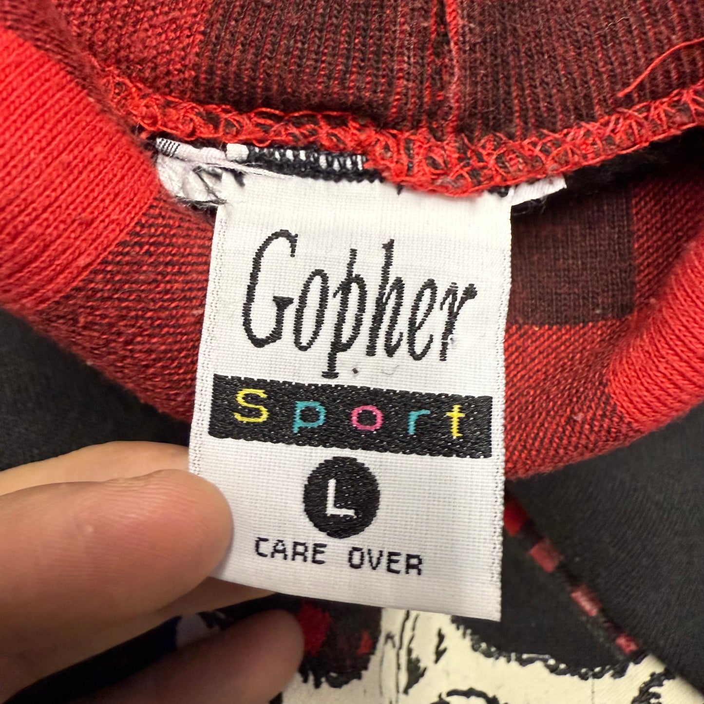 90's GOPHER USA製 スウェットトレーナー 犬 テリア柄 動物