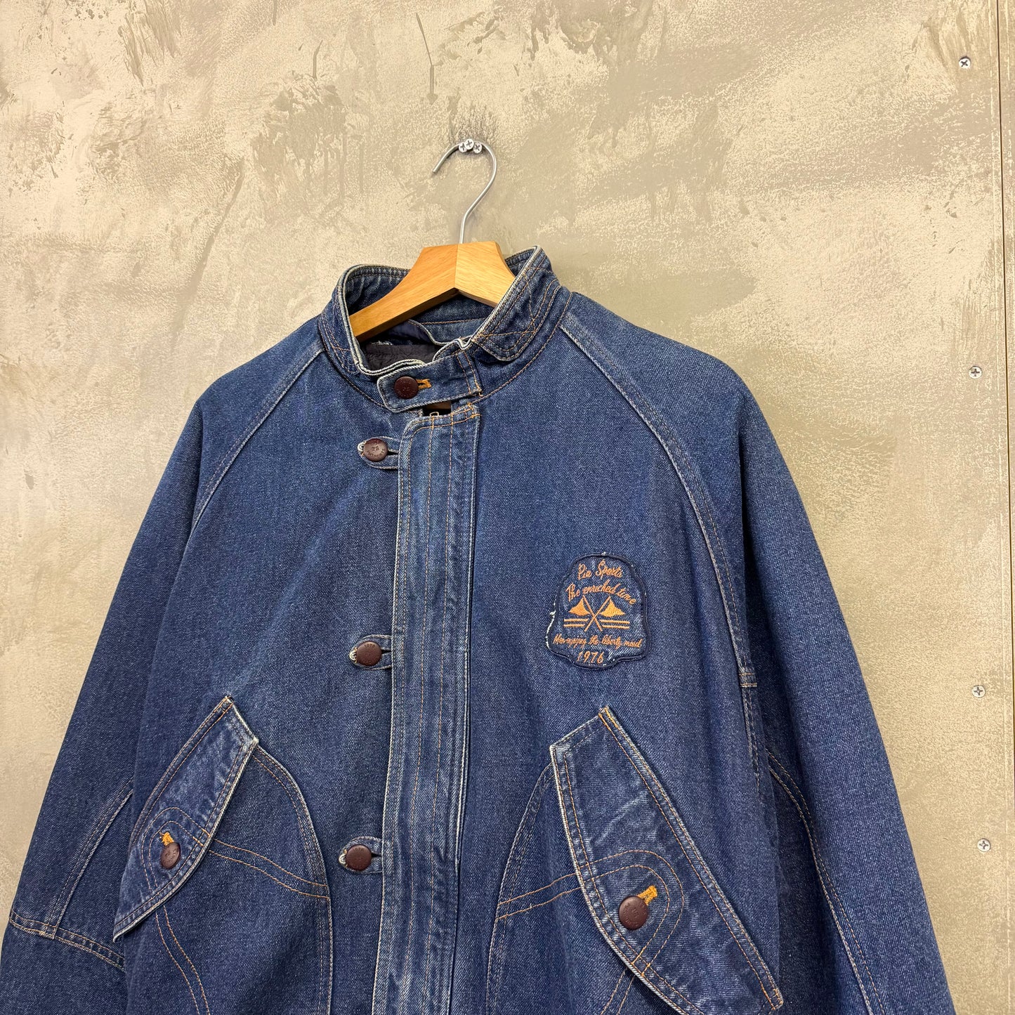 90's PIA SPORTS デニム ブルゾン ジャケット ライナー付き ピアスポーツ