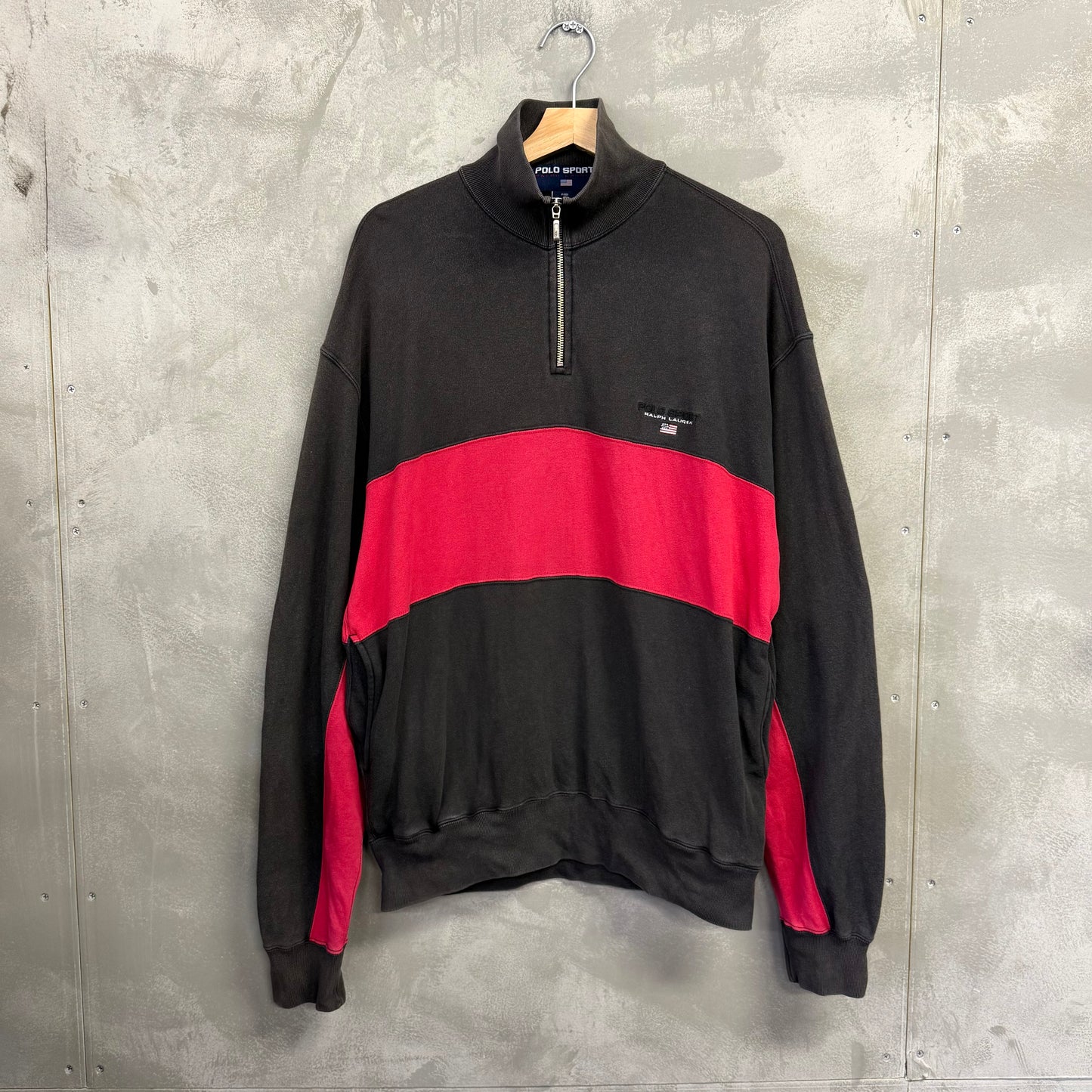90's POLO SPORT ハーフジップ スウェット ラルフローレン