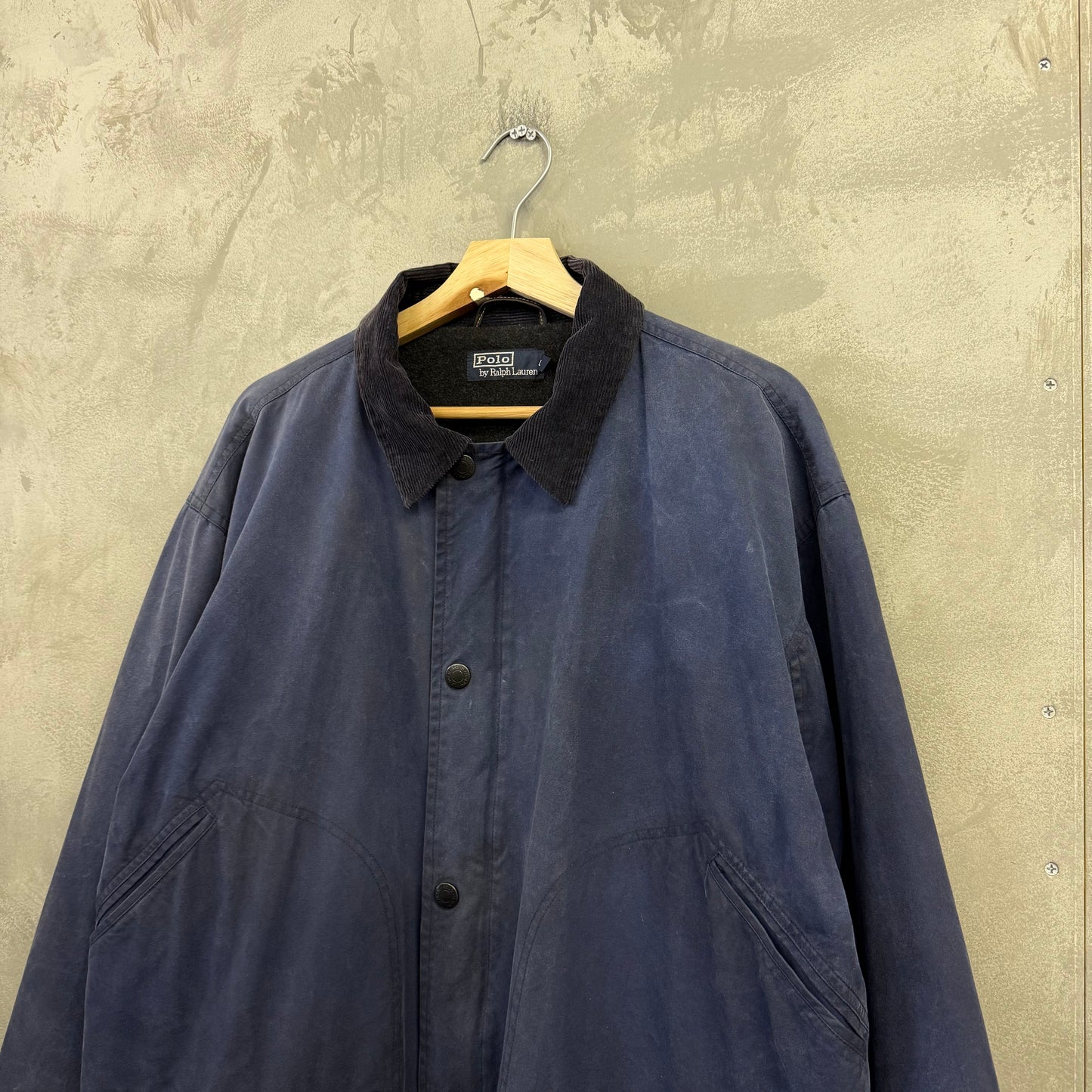90's POLO by RALPH LAUREN オイルドジャケット コーデュロイ襟