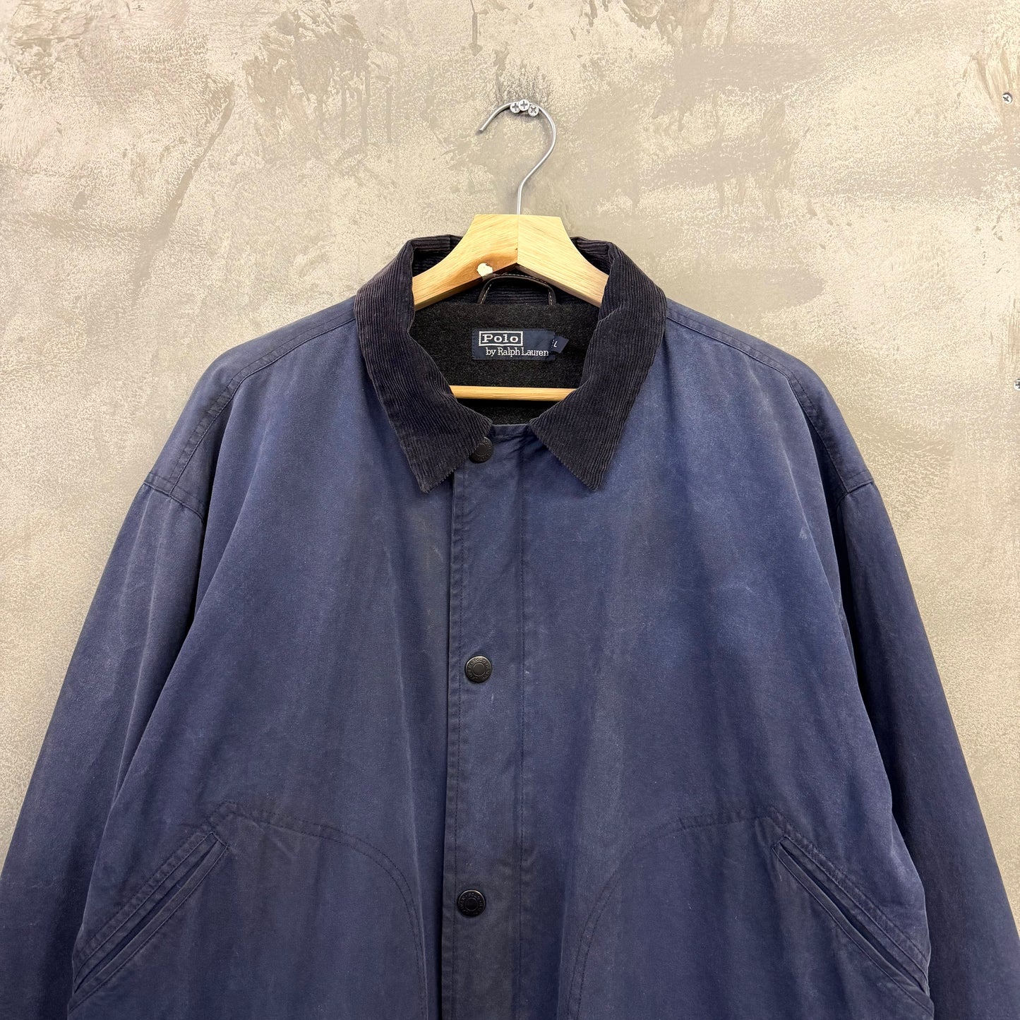 90's POLO by RALPH LAUREN オイルドジャケット コーデュロイ襟