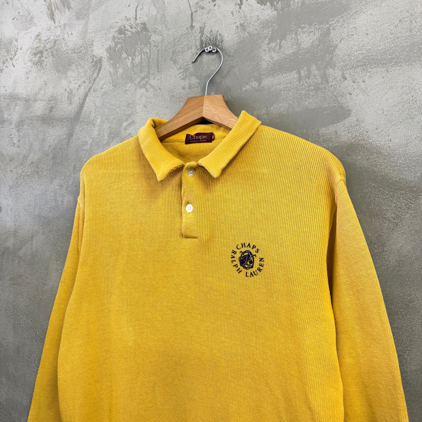 80's CHAPS RALPH LAUREN コットン セーター ポロシャツ