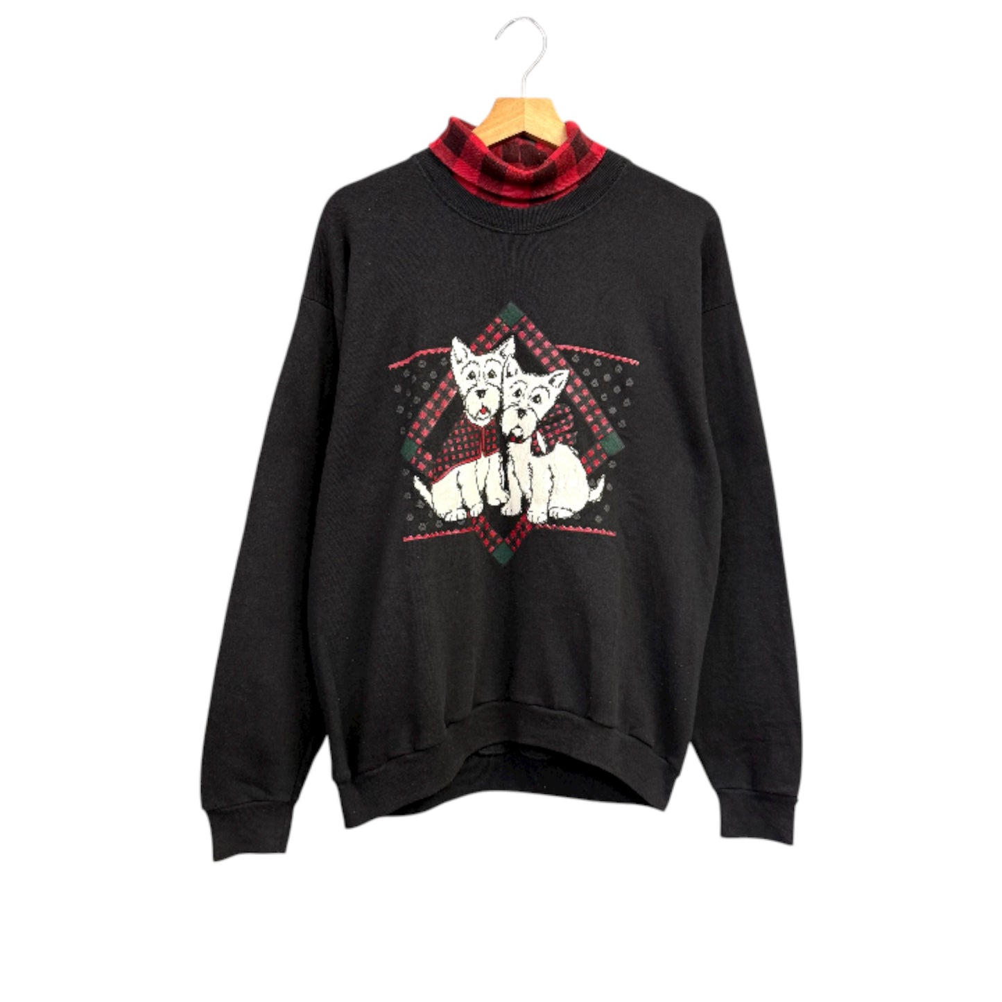 90's GOPHER USA製 スウェットトレーナー 犬 テリア柄 動物