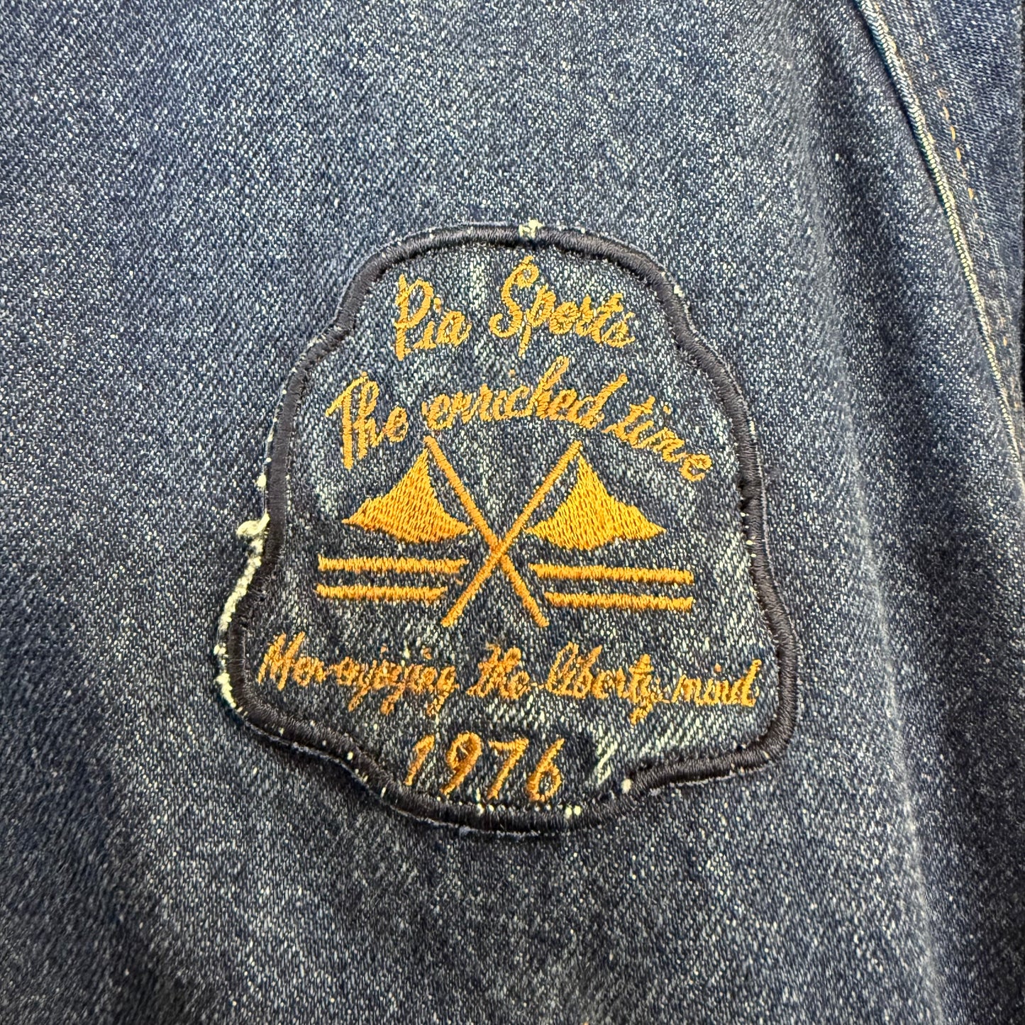 90's PIA SPORTS デニム ブルゾン ジャケット ライナー付き ピアスポーツ