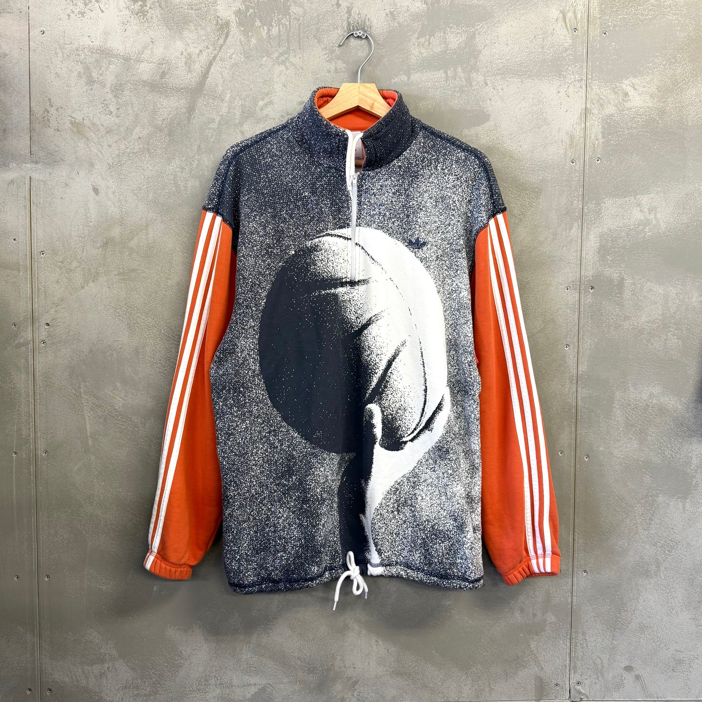 adidas バスケットボール ハーフジップ スウェット トレーナー アディダス