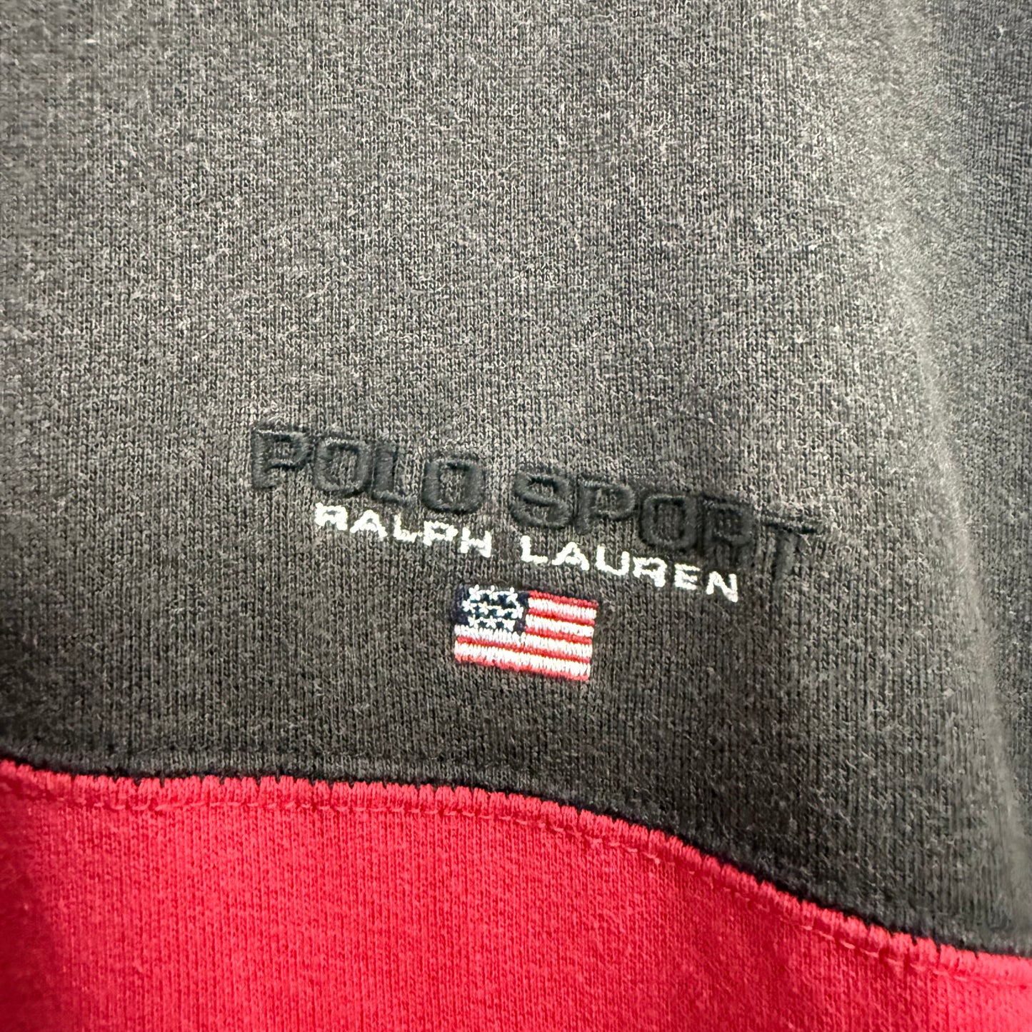 90's POLO SPORT ハーフジップ スウェット ラルフローレン