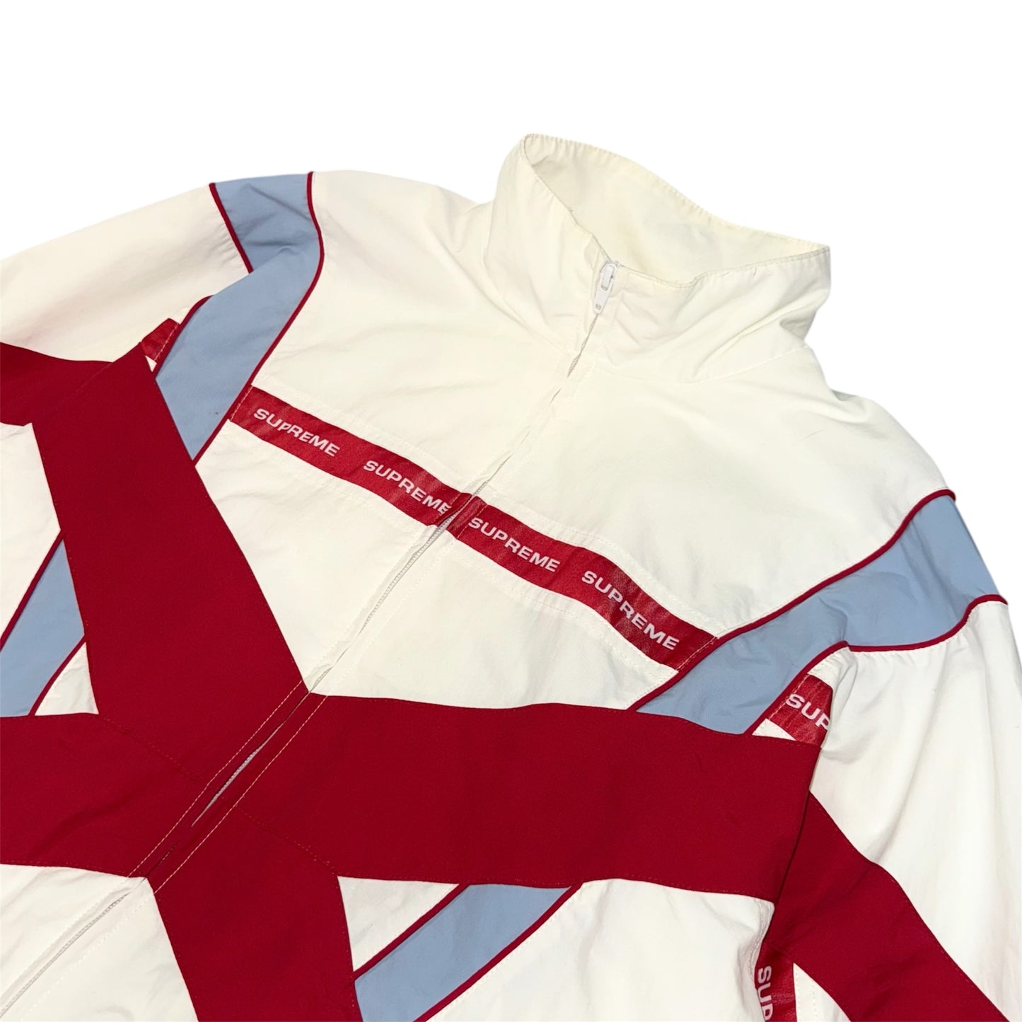 supreme 21SS Cross Paneled トラックジャケット